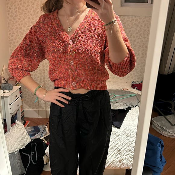 Pink little moon by aritzia cardigan - Picture 2 of 4